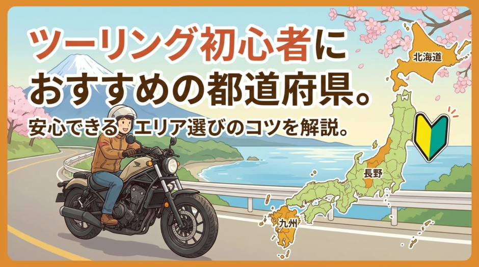 ツーリング初心者におすすめの都道府県。安心できるエリア選びのコツを解説。