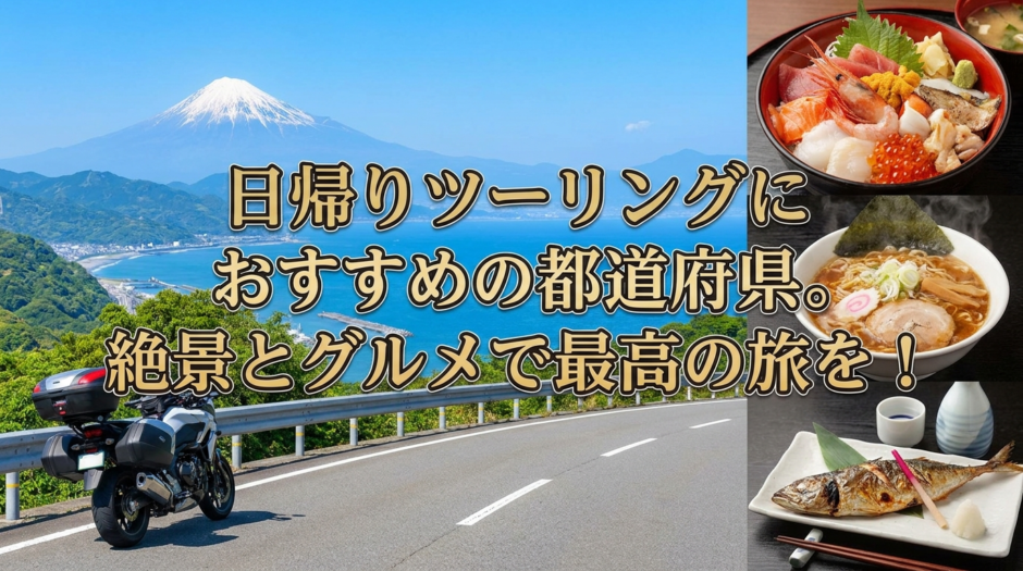 日帰りツーリングにおすすめの都道府県。絶景とグルメで最高の旅を！