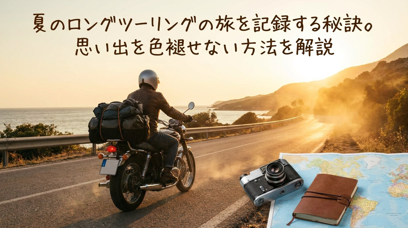 夏のロングツーリングの旅を記録する秘訣。思い出を色褪せない方法を解説