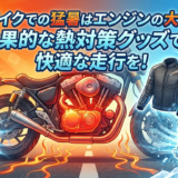 バイクでの猛暑はエンジンの大敵。効果的な熱対策グッズで快適な走行を！